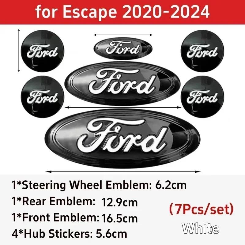 

Car Sticker Hot For Ford Car Steering Wheel Sticker Front Decal Tail Badge for Ford Explorer Escape Escape ST Kuga Mondeo Focus