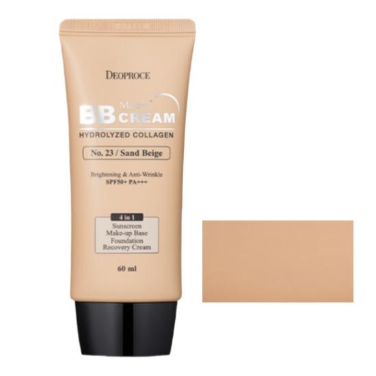 Deoproce Magic BB Cream SPF50+ PA+++ / PA++++ Hydrolyzed Collagen 60ml (Natural Beige / Light Beige / Sand Beige)