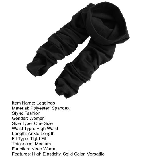 Women Pantyhose Elastic Tight Fit Slim Butt Lifting High Waist Design Leggings Thick Casual Yoga Pants