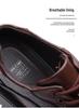 Men's British Style Thick-Soled Crocodile Pattern Leather Shoes - Versatile Non-Slip Casual Footwear