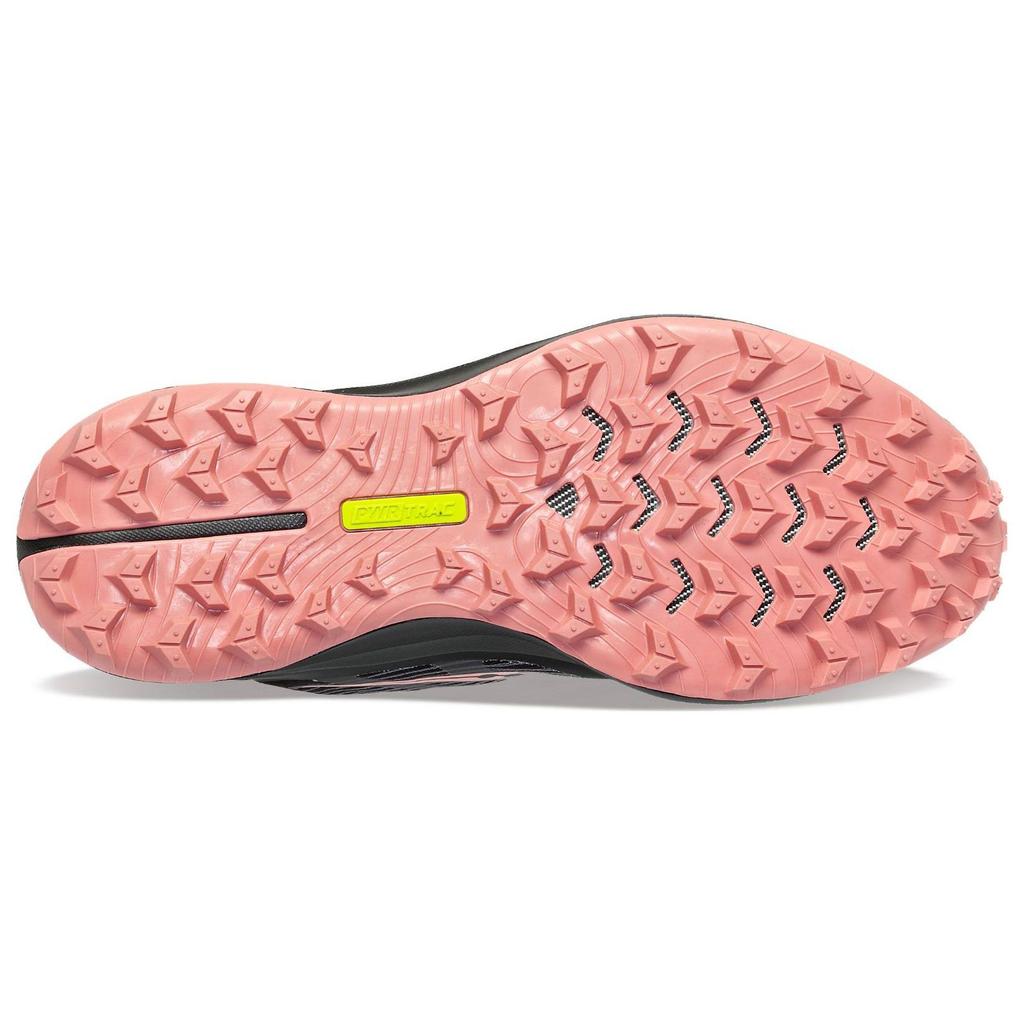 Saucony Peregrine 12 Comfortable Fabric Shock Absorbing Non-Slip Wear-Resistant Low-Top Running Shoes Women running shoes Black Pink S10740-20