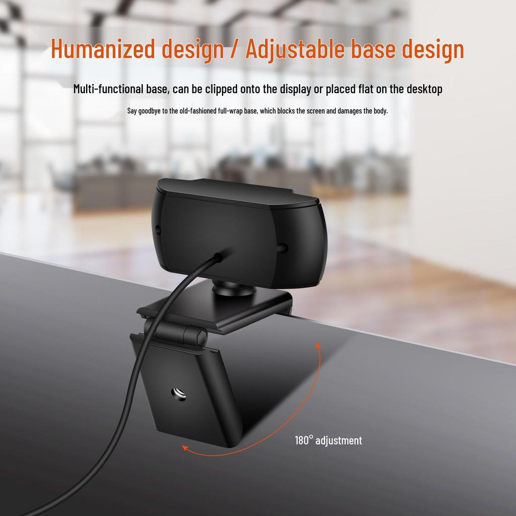 USB Camera with 720P/1080P/2K Resolution for Online Classes and Meetings, Featuring Optical Image Stabilization