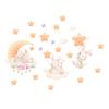2025 Pink Rabbit Luminous Waterproof Removable Wall Sticker