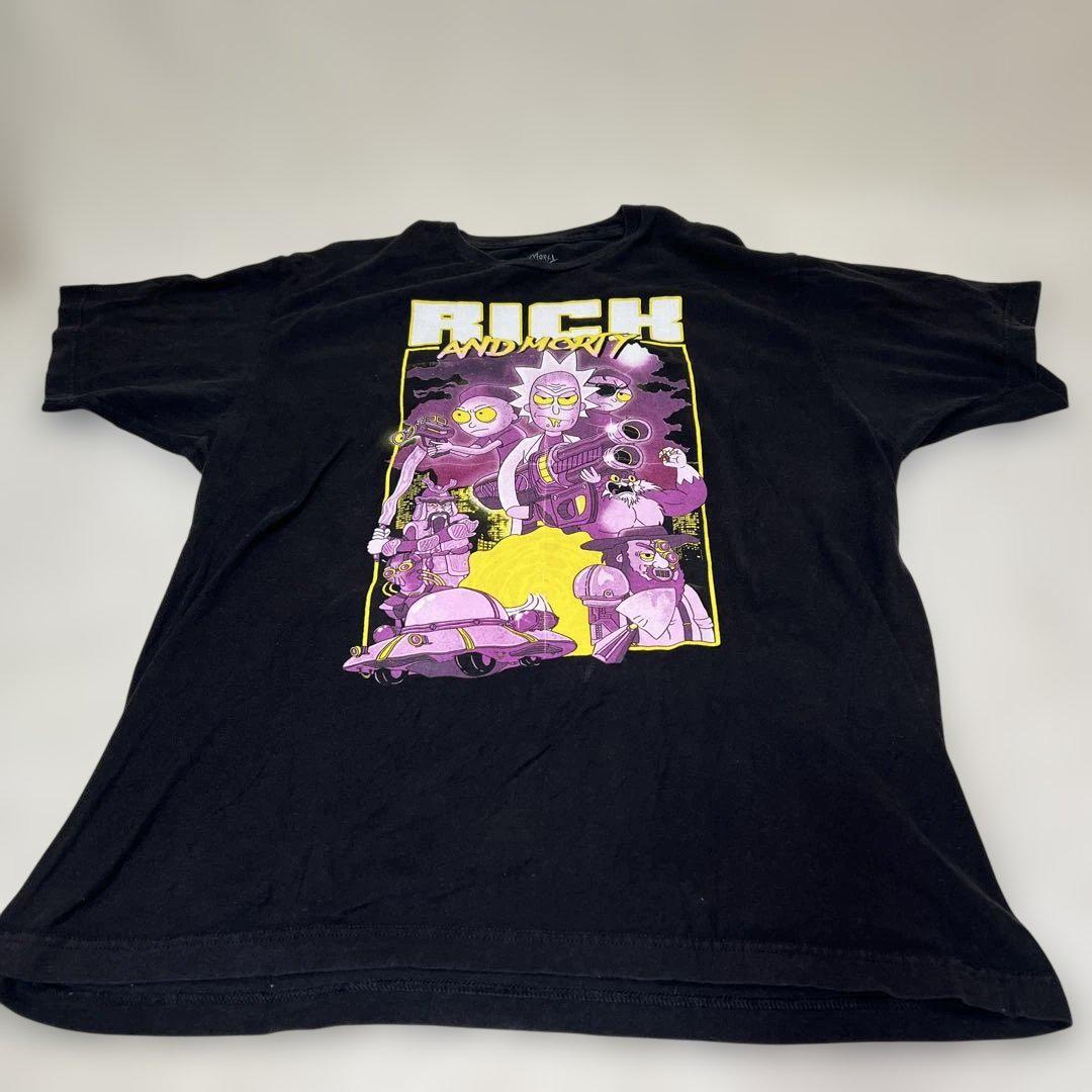 

[USED] Vintage Rick and Morty Character Print T-Shirt, Black, Size XL