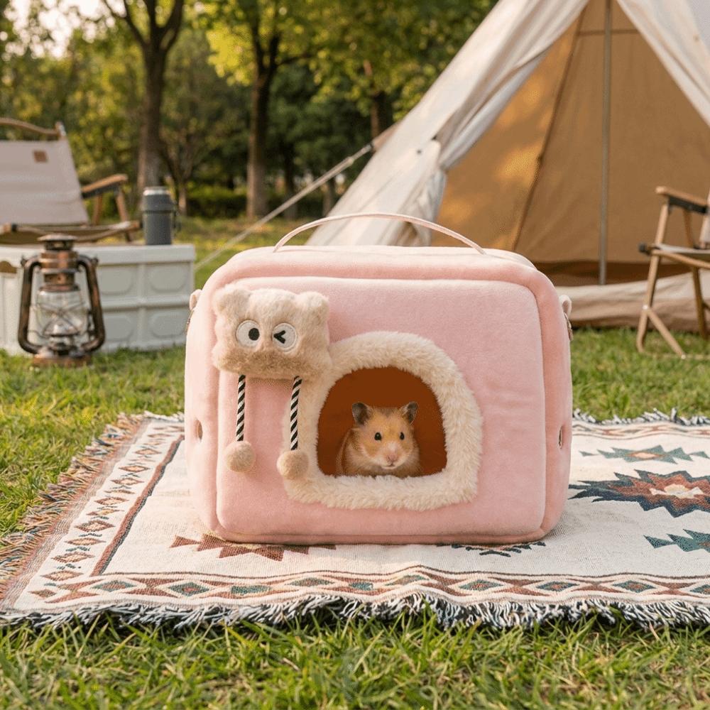 Soft Hamster Carrier Bag Warm Small Pet Carrier Portable Pet Travel House Travel