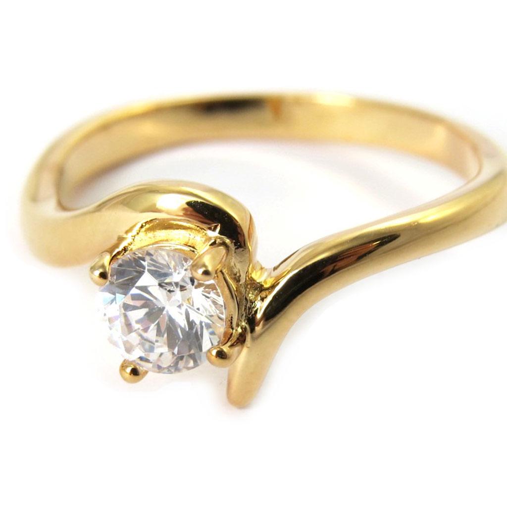 Guldpläterad ring 'Câlin'