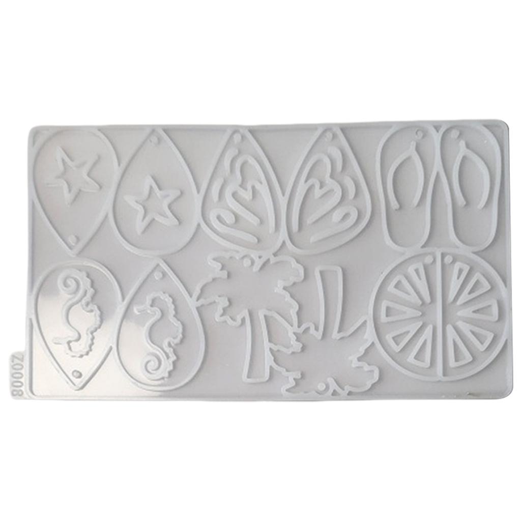 Earrings Silicone Molds Drop Jewelry Making Tool Silicone Pendant Moulds Silicone Texture Gift for Art Enthusiasts