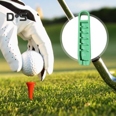 Golf Tee Elevator 3D Printed Golf Tee Height Gauge Portable Tee Height Adjuster Precise Placement At 20-70mm Gift for Golfers