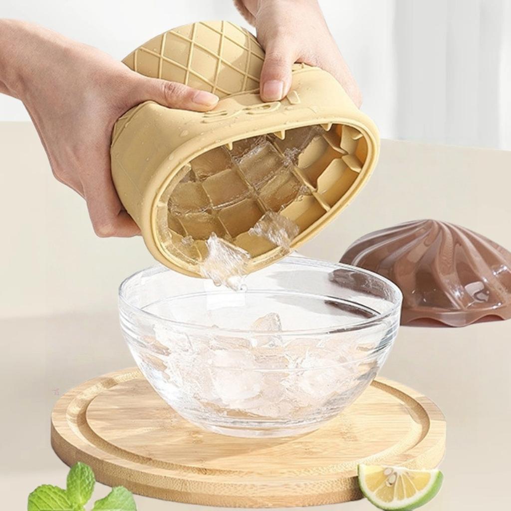Food Grade Silicone Bucket Easy To Demold Outdoor Iced Beer Beverage Champagne Bucket Cold Brew Tea Ice Bucket