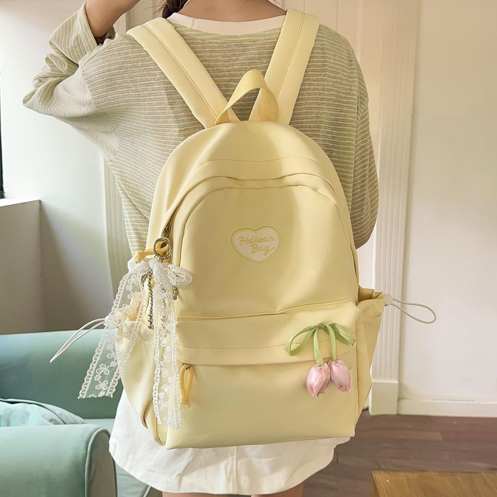 Schoolbag college student schoolbag female ins small fresh Mori trend new backpack female simple casual large capacity backpack
