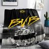 1PC BVB Print Flannel Blanket, High Quality All Seasons, Home Decor, Warmth and Comfort, Perfect for Christmas Gifts