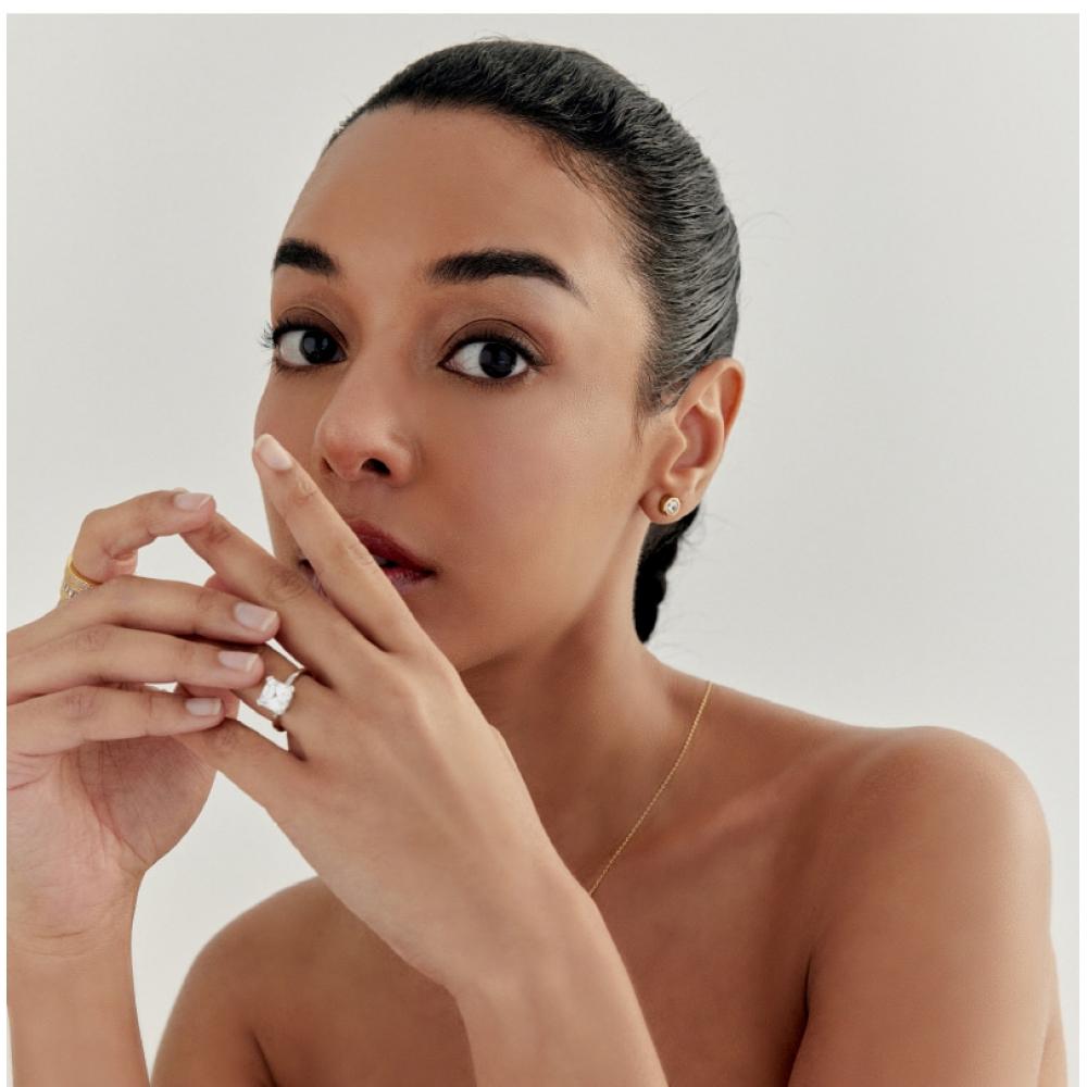 Miss Green Vera Octagon Stud Earring