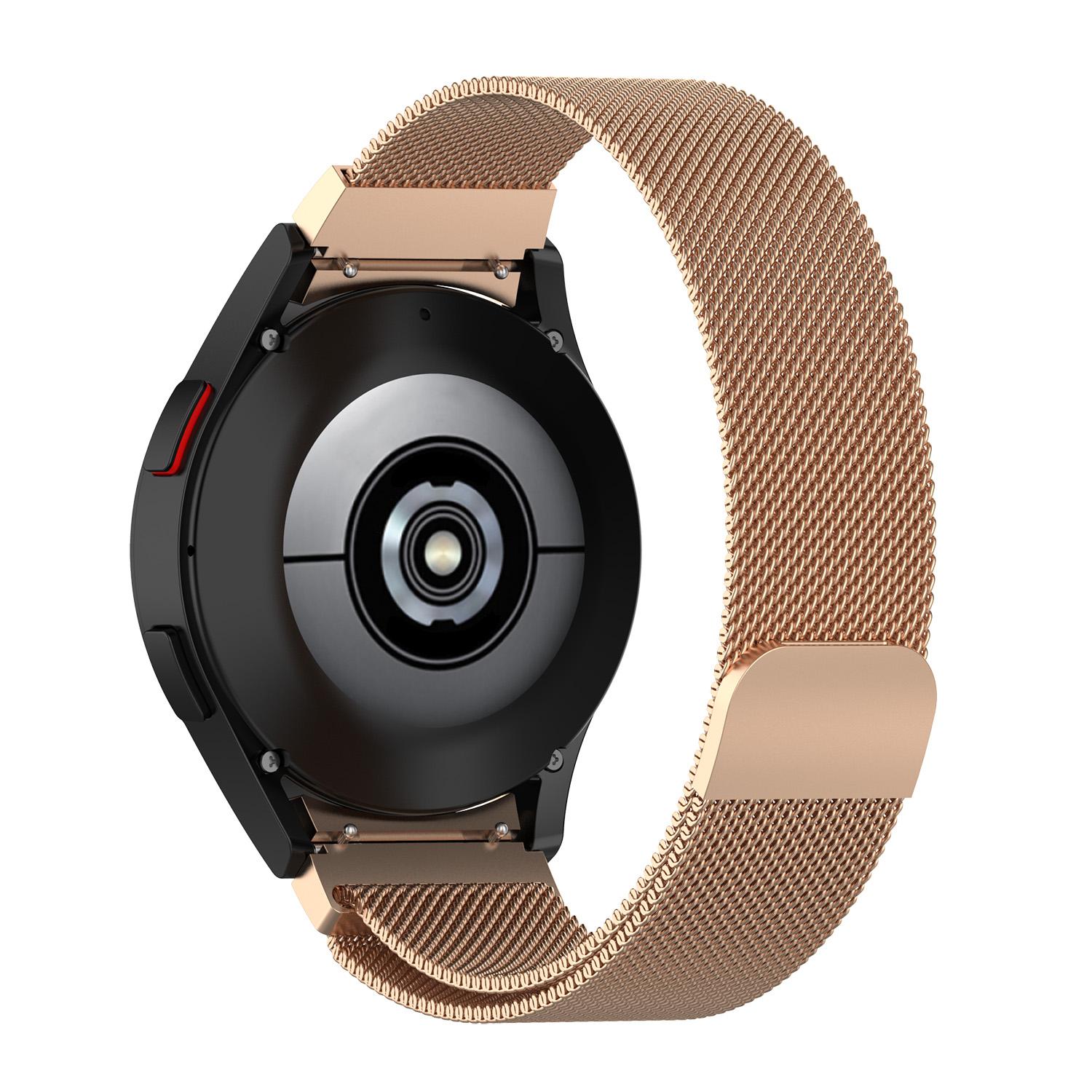

Metal Band for Samsung Galaxy Watch6/Watch6 Classic/Watch 5/Watch 5 Pro/Watch4 Milanese Watch Strap Rose Gold