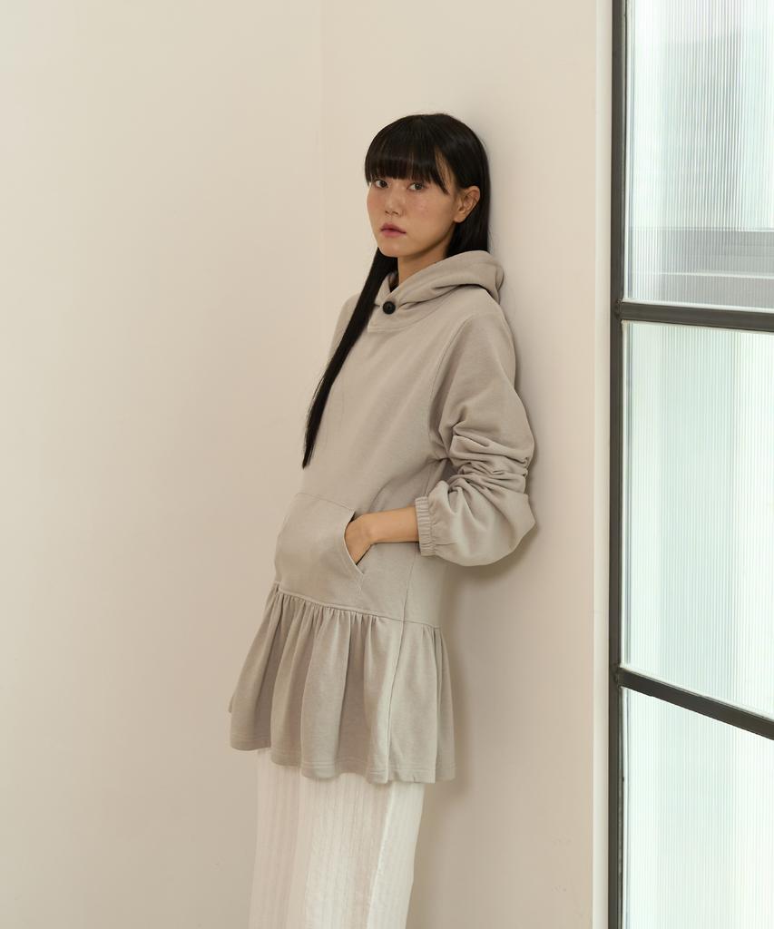 Ouas Button Sweat Dress (Gray)