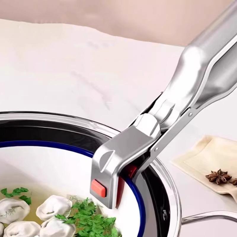 1Pcs Anti-Scalding Clip Bowl Holder Dish Clamp Pot Pan Gripper Clip Air Fryer Dish Plate Retriever Tongs Kitchen Supplies