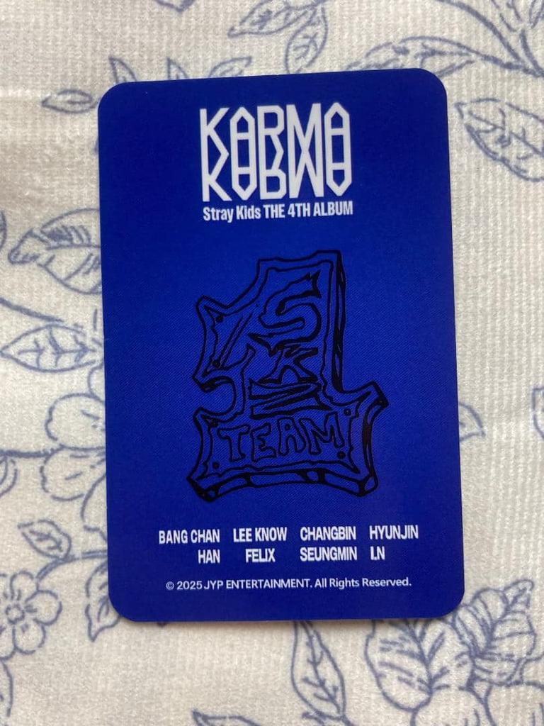 [USED] Stray Kids Seungmin KARMA POPUP Uniform Trading Card