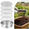 Professional Compost Sieve Set Rust Proof Stainless Steel Texture Garden Sieve Suitable for Gardeners and Farmers