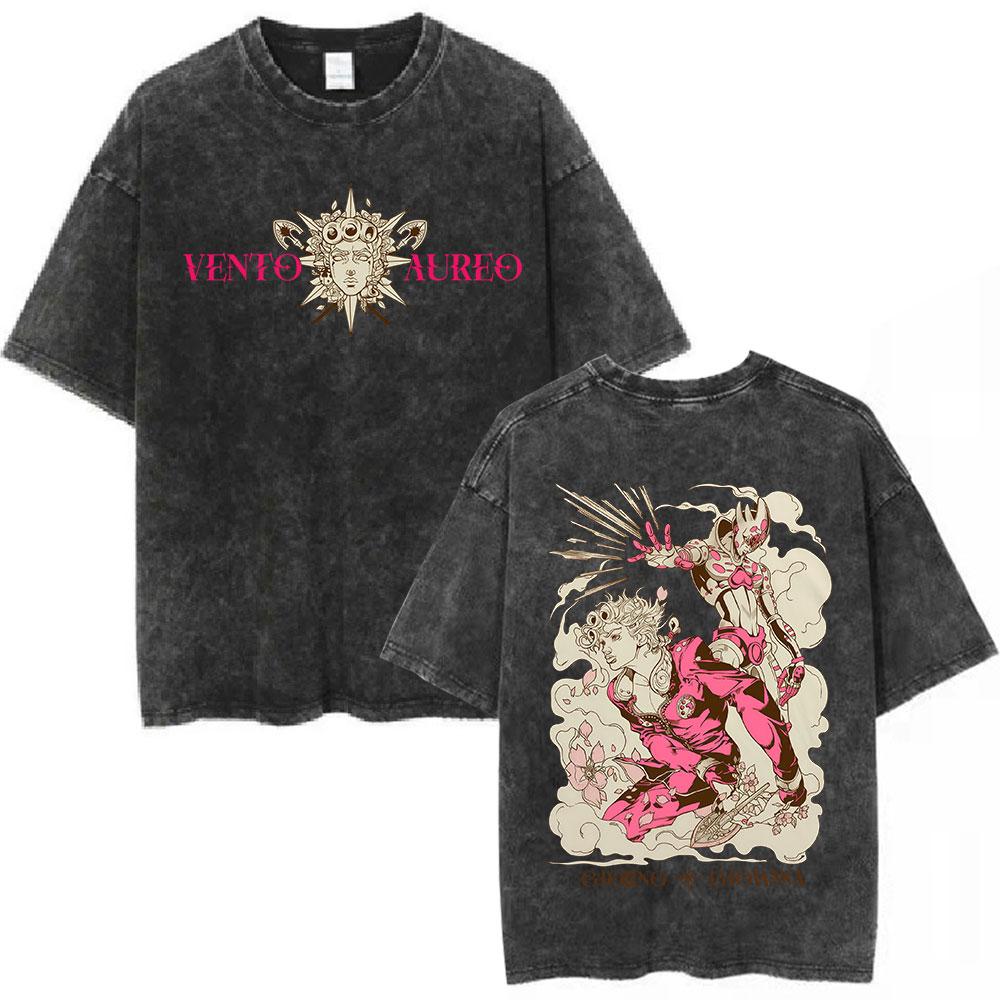 

Anime BLEACH Grimmjow Jaegerjaques Cool Tshirt Men Vintage Washed Tshirts Manga Cotton Harajuku Male Casual Tops T Shirt S