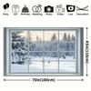 2D Winter Window Scenery Backdrop Snow Forest Studio Photography Background