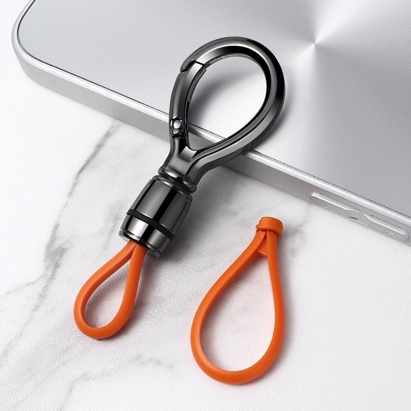 Men's Metal Car Keychain Pendant: Sleek Anti-Lost Waist-Hanging Key Ring