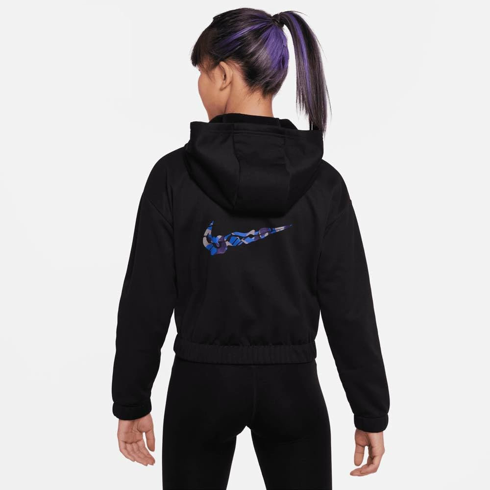 Nike Junior Training Hoodie (Girls) Full-Zip DX4991-010 (Size 130)