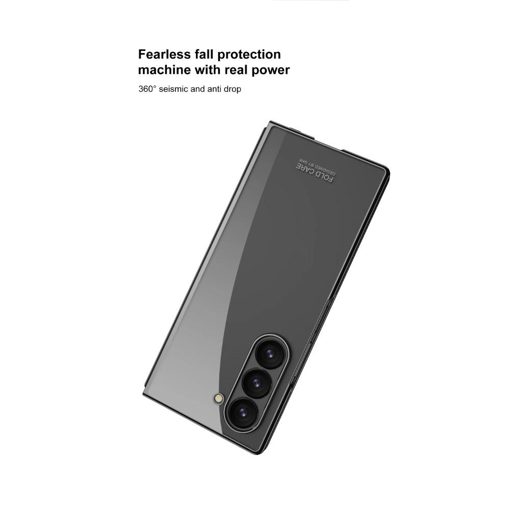Transparent Electroplated Frame Ultra Thine Hard PC Phone Cover for Samsung Galaxy Z Fold 6 5 Case Z Fold 6 5 Shockproof Covers