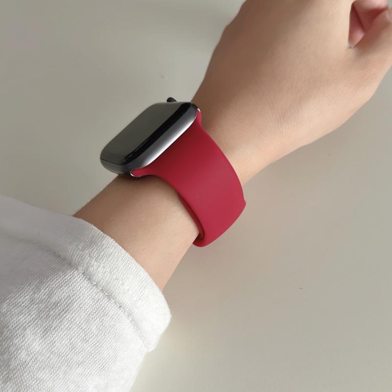 Straps For Watch 10 46 Mm 49mm 44 Mm 45mm 40mm 42mm 41mm 38mm Sport Bracelet iWatch Series 9 8 7 SE Ultra 2 Silicone Band