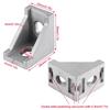 10pcs Silver Corner Bracket Aluminum Alloy L Shape Bracket  Aluminum Extrusion Profile