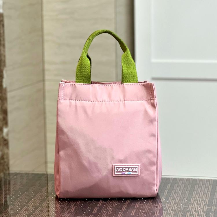 Geantă de mână izolată coreeană cu blocuri de culoare pentru prânz pentru femei