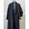 Petite-Friendly Hepburn Style Wool Coat - Mid-Length Women's Overcoat for Autumn/Winter 2025, New Korean Style