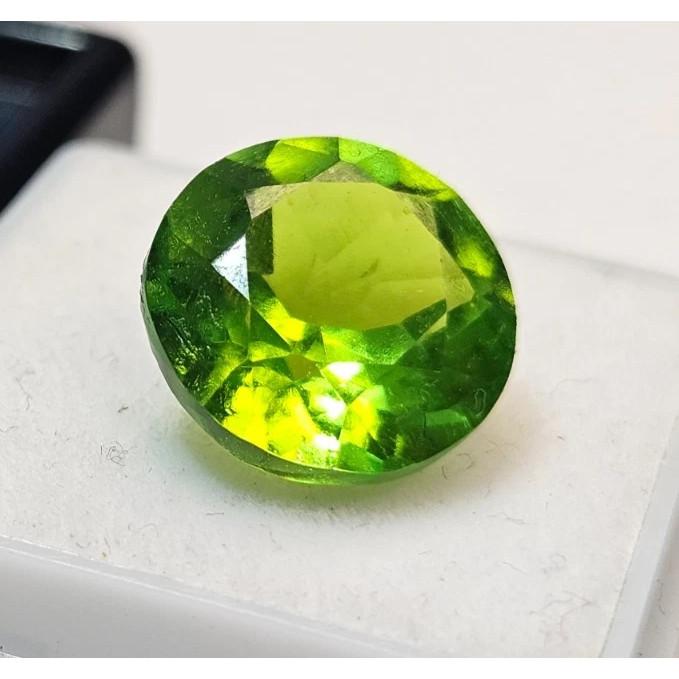 Natural Green Peridot Round Cut 8+ Ct Beautiful Certified Loose Gemstone