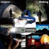 USB Rechargeable 5Led Headlamp ,Zoom Led Flashlight, Multiple Modes Mini Head Torch Light, for Outdoor Adventure Emergency Home