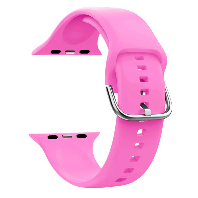 Strap For Apple Watch Band 44mm 45mm 49mm 42mm 41mm 40mm Accessories Silicone Bracelet Correa iWatch Series 8 9 Ultra SE 6 7 5 4