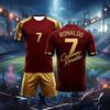 Cristiano Ronaldo No.7 Football Suit Set Match Training Uniform Short Sleeve Shorts Set Quick Drying Sportswear Gift kids