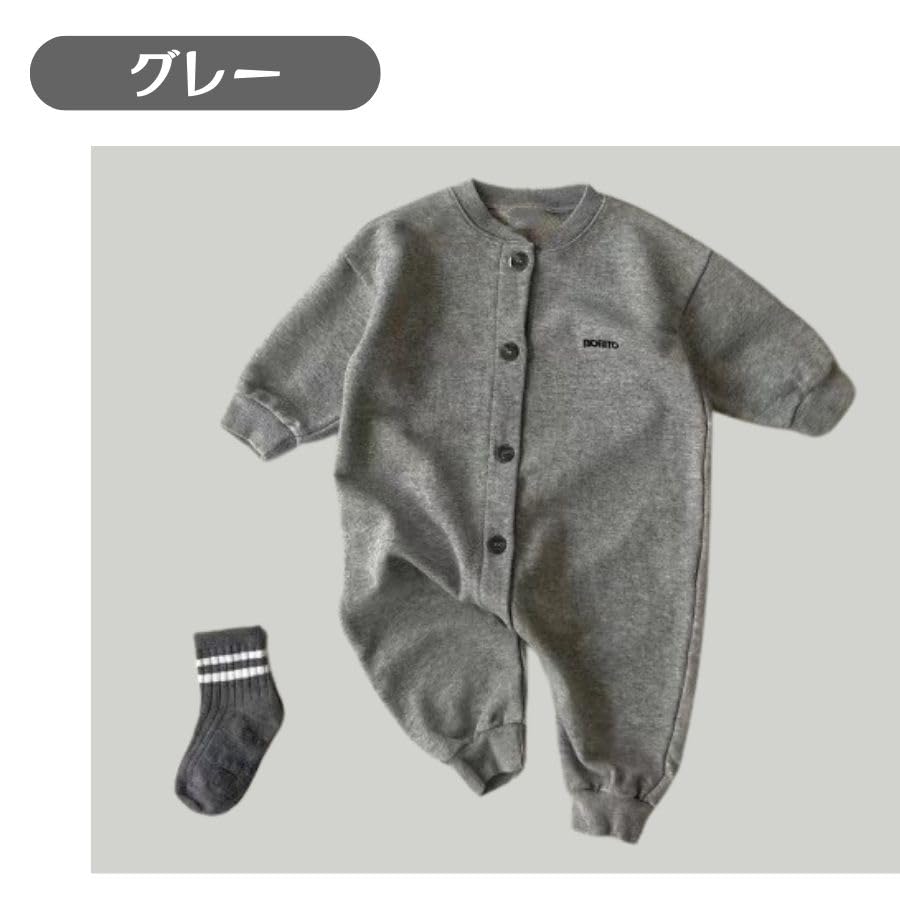 Grey 90cm Sweatshirt Long Sleeve Romper Warm Outing Loungewear Cute Newborn Korean Clothing Baby Clothing Boys Girls 66cm 73cm 80cm 90cm [EnDast]