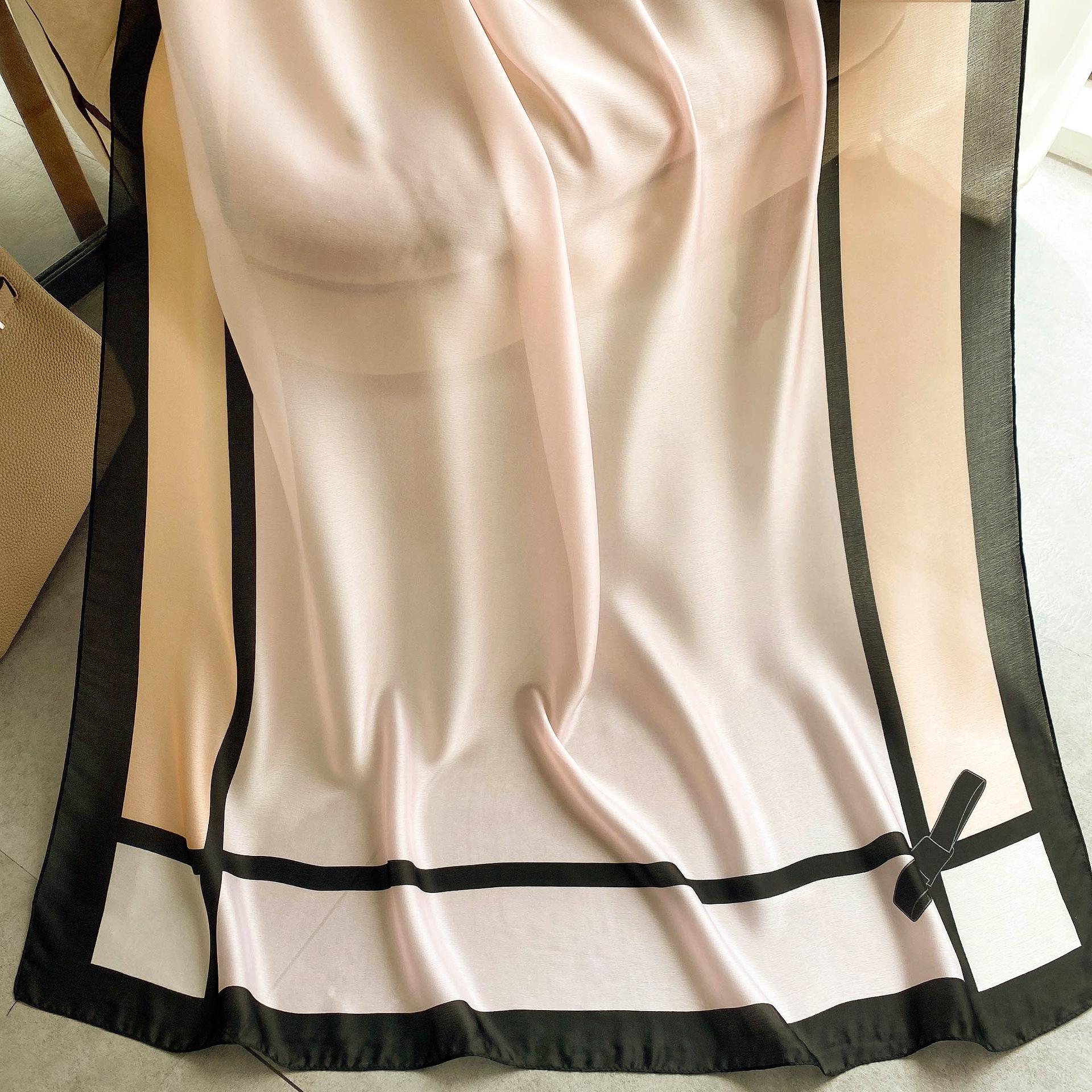 

Высококачественные роскошные шелковые шарфы, повязка на голову, шарфы, шейный шарф для женщин, шелковый шарф с цепочкой, женская декоративная шаль 180-90cm