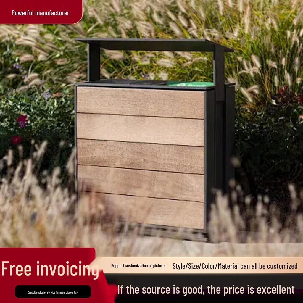 Stainless Steel Outdoor Trash Can for Parks and Commercial Areas