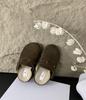 2025 autumn and winter new thick-soled bag head half slippers women's wear fashion one-pedal lazy shoes