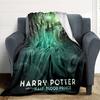 1pc Harry Potter Flannel Throw Blanket - HD Printed Lightweight Soft Warm All-Season Blanket for Sofa, Bed, Travel, Camping 110
