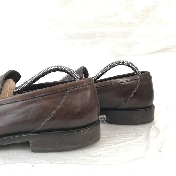 Fratelli Rossetti Leather McKay Coin Loafer 7.5 26 Brown Business Dress Shoes(USED)