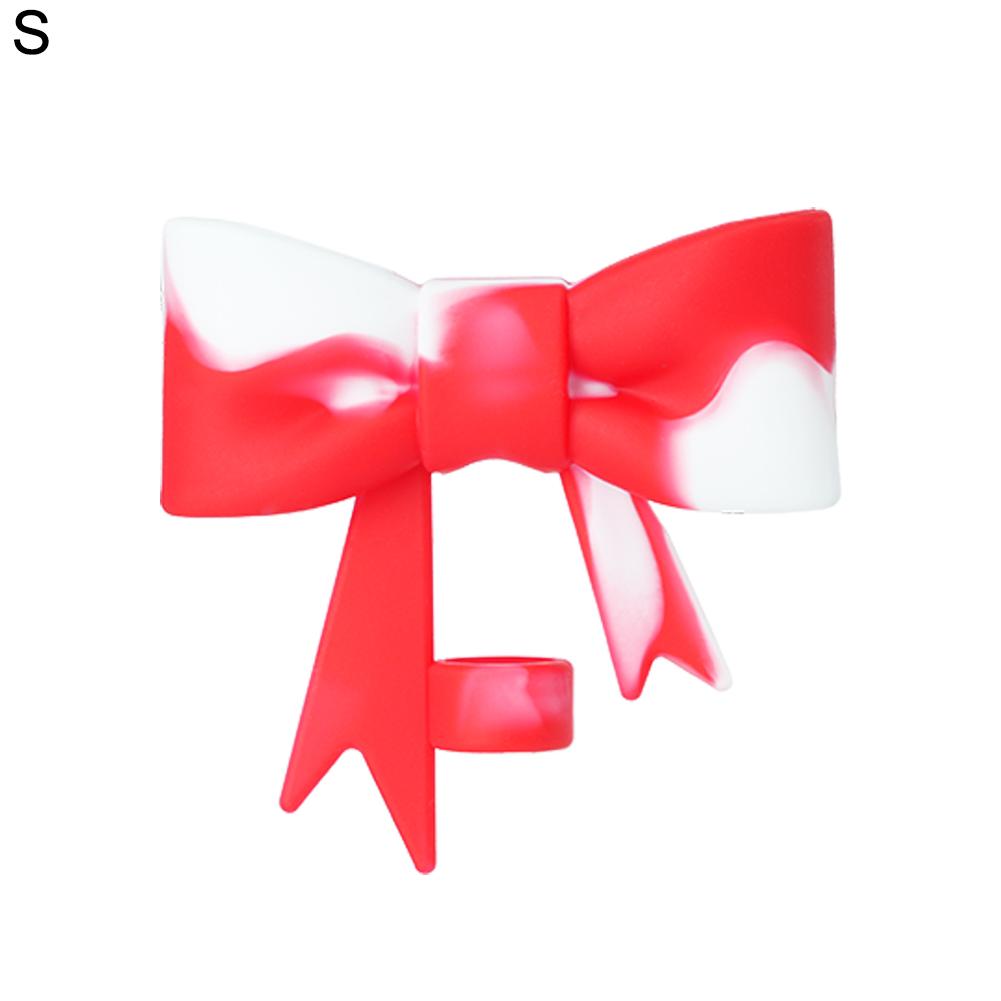 Lovely Bow Straw Covers Cap Toppers For Stanley 30&40 OZ Tumbler Cup Reusable Cute Silicone Straw Tips Lids Protect Covers New