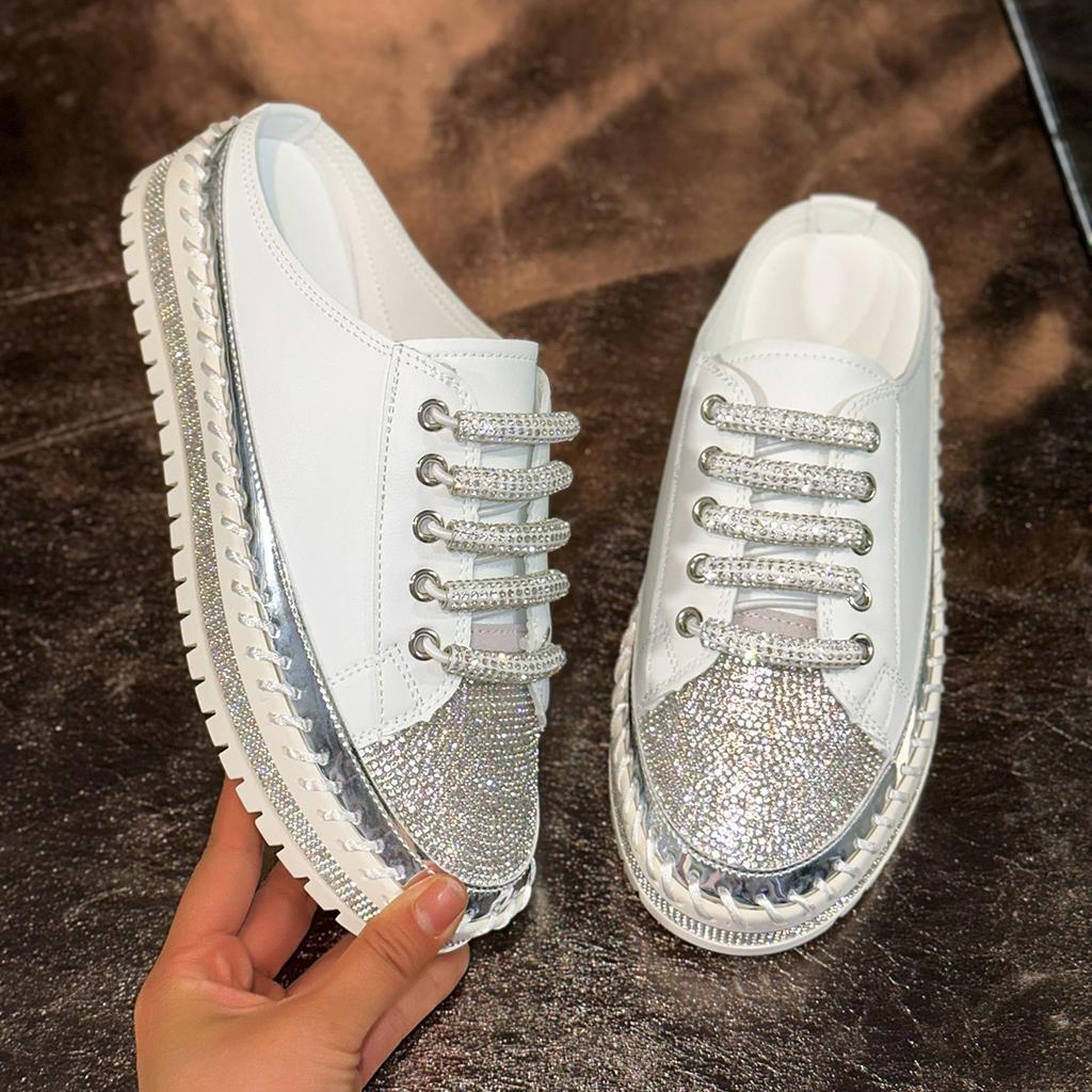 Women's Sneakers  Round Toe  Flats Sneakers Platform Leisure Lazy Slippers Outdoors  Sneakers  De