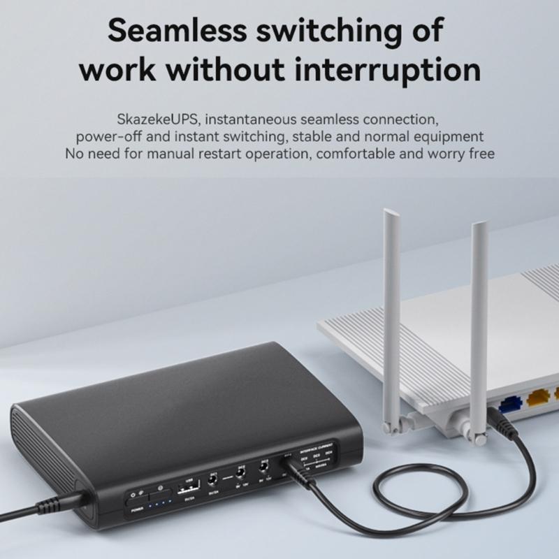 Routers Wifi Portable UPS Energy Backup 5V 9V 12V Power Supply Without Interruption 5.5x2.1mm For Modem Wifi Routers