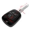 Bowarepro Uncut 2 Button Remote Key Shell Case for Peugeot 106 206 306 307 405
