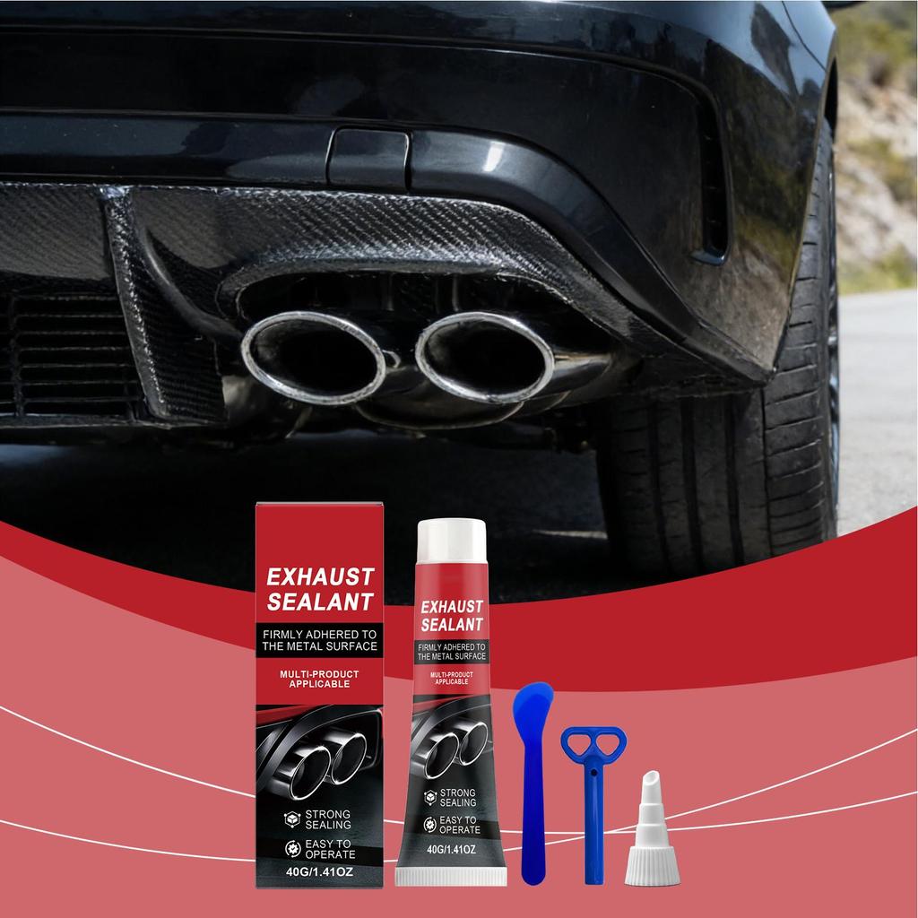 Exhaust Putty 40g Universal Leak Proof Sealant Muffler Patch Kit For Pipes Car Motorcycle RV Truck Maintenance Dent Bent Crack
