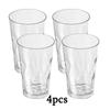 4pcs Unbreakable Plastic Drinking Glasses Shatterproof Drinking Cups Plastic Glass Cup Plastic Tumbler Cups Plastic Drinking Glasses Water Cups