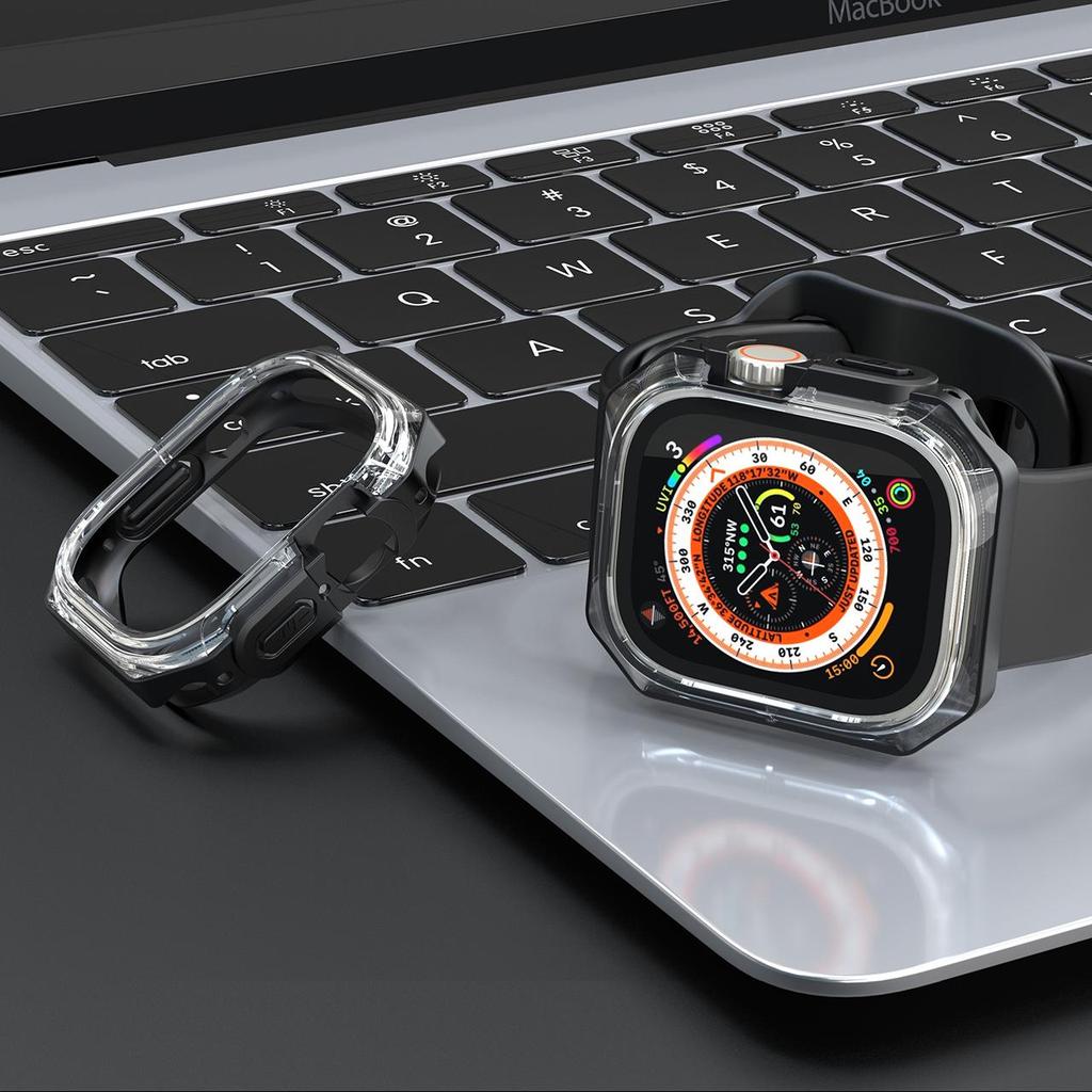 Cover for Apple Watch Case ultra 49mm 44mm 40mm 45mm 41mm accessories Screen protector TPU+PC Bumper iWatch series 9 8 7 SE 6 5