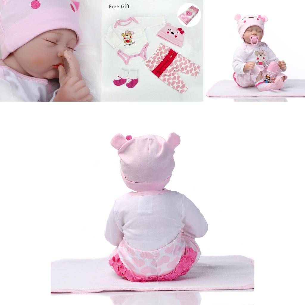 Adorable 22" Reborn Gift Baby Dolls With Lifelike Features And Handmade Quality