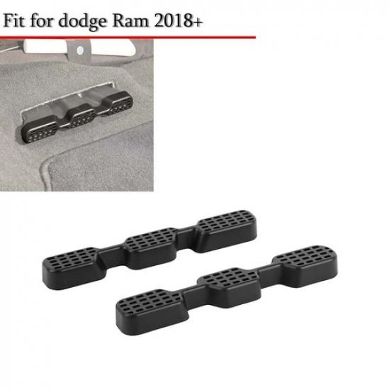 Black Under Seat Air Vent Outlet Protect Cover Trim For Dodge Ram 1500 2018+