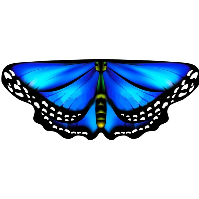 Boys Girls Shawl Butterfly Wing Dancing Party Photo Fairy Cosplay Accessory Christmas Halloween Dress up Cape Coverups